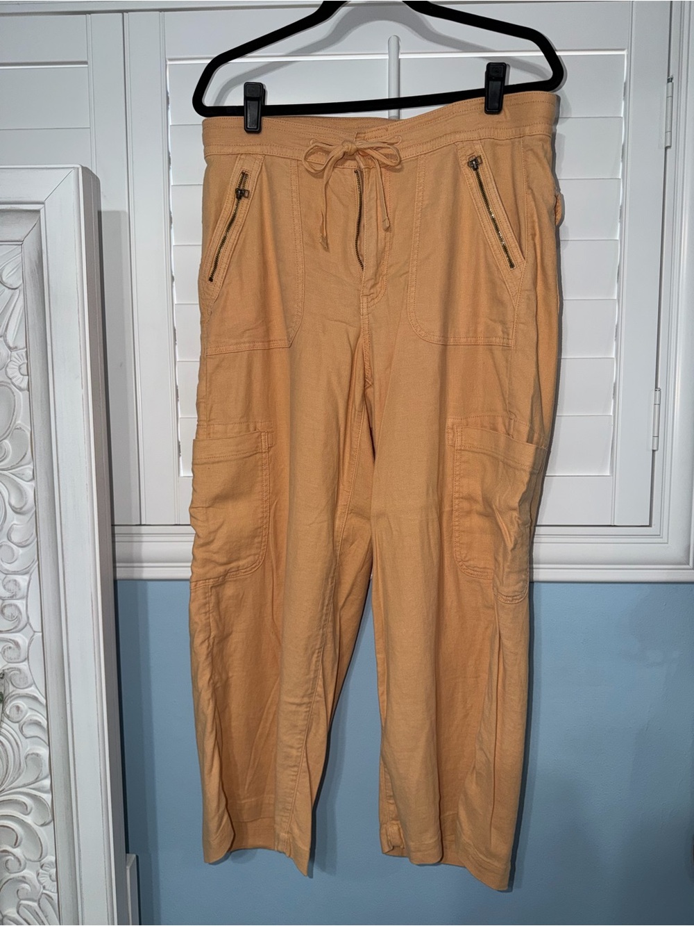 Lightweight Women’s Cargo Jogger Pants - Orange